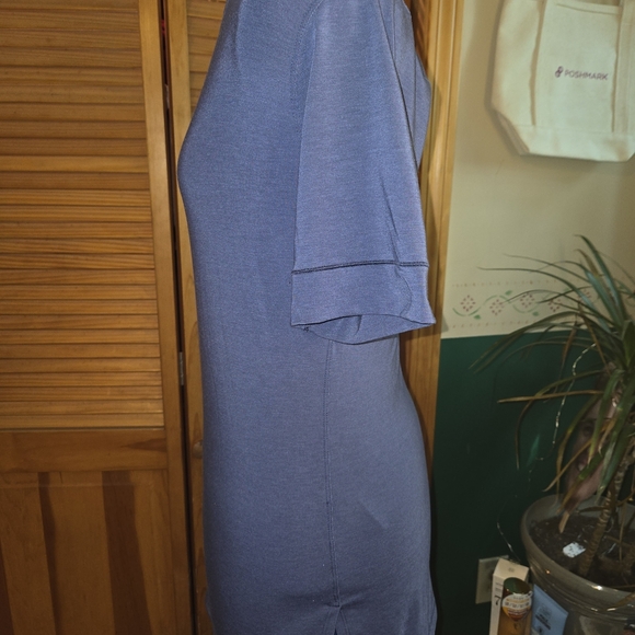 Nike Women's Short Sleeve Tee Dress in Purple - Picture 3 of 5